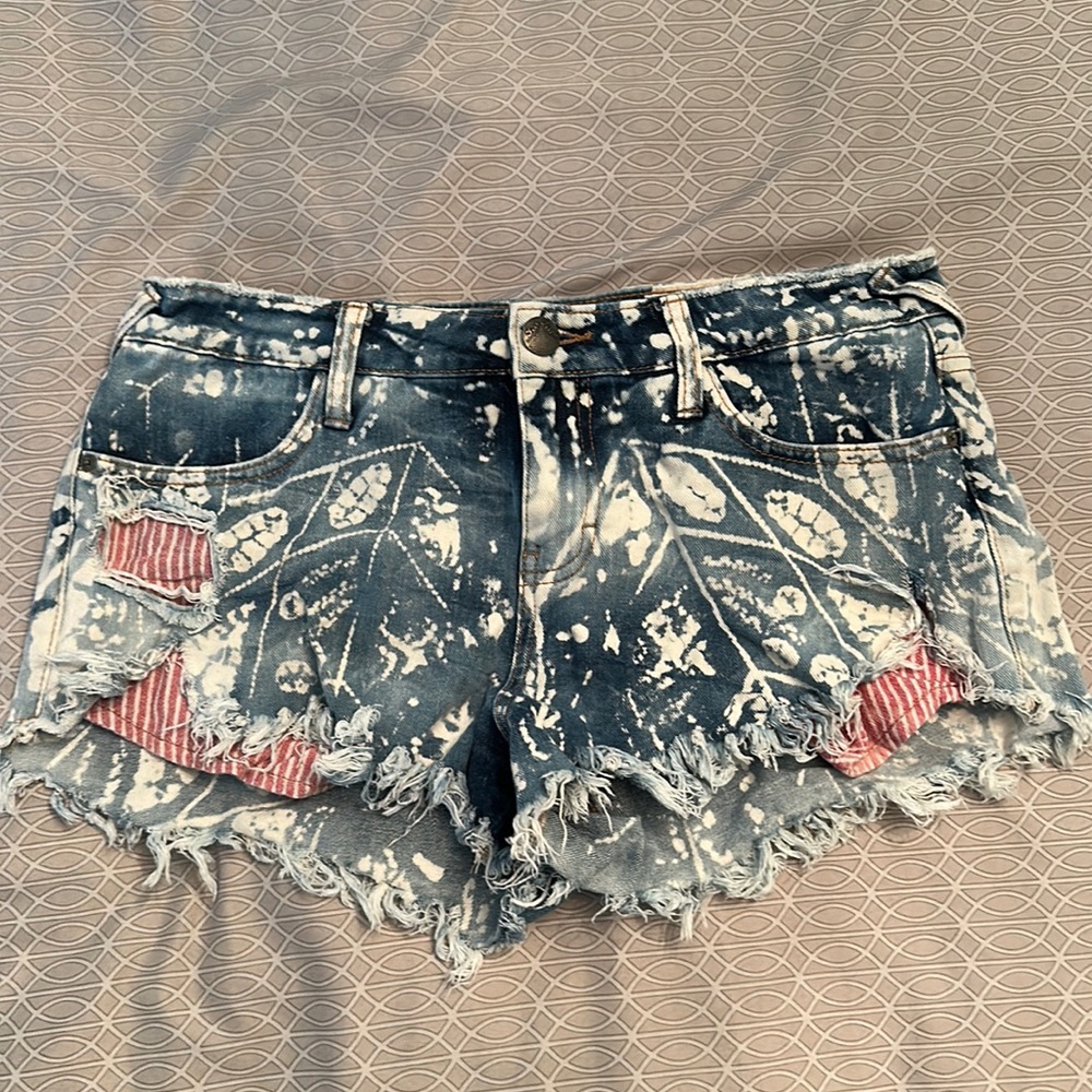 Free people denim shorts